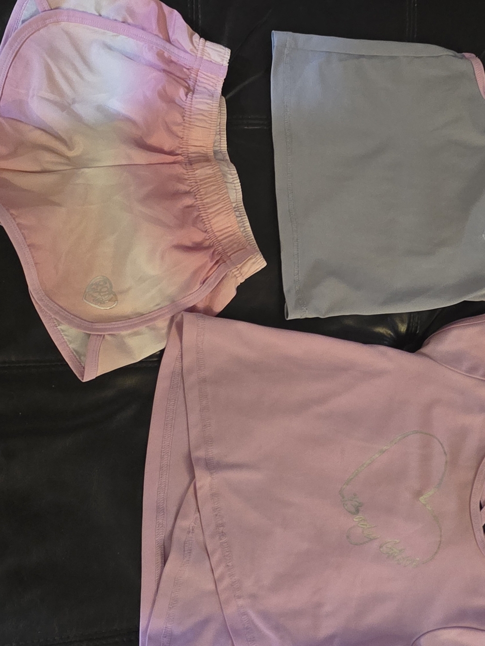 Body Glove Kids Pink Tie-Dye and Lavender Shorts Set